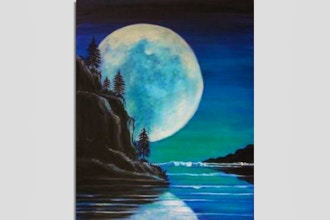Paint Nite: Blue Moon Rising
